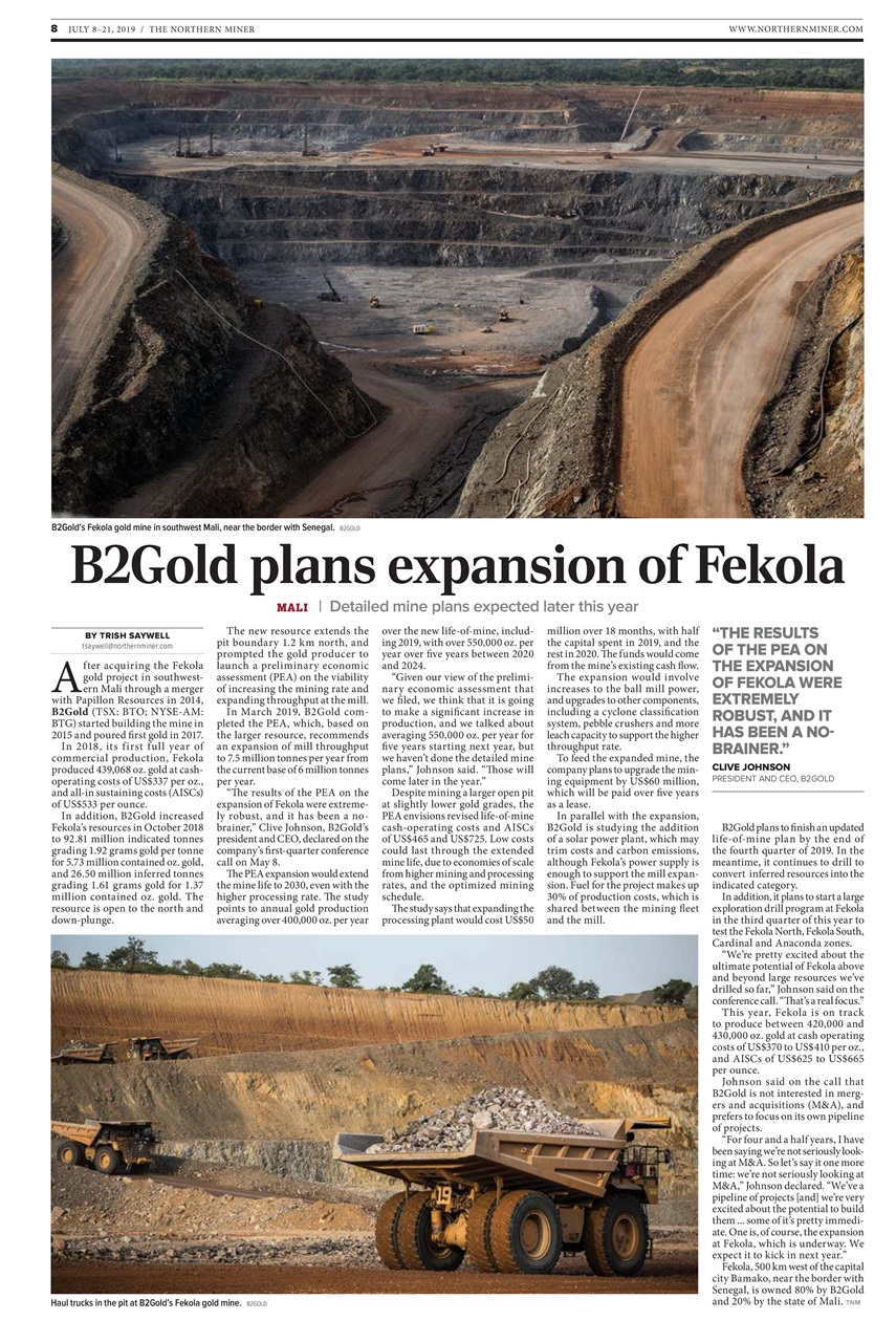 The Northern Miner Preview Pages