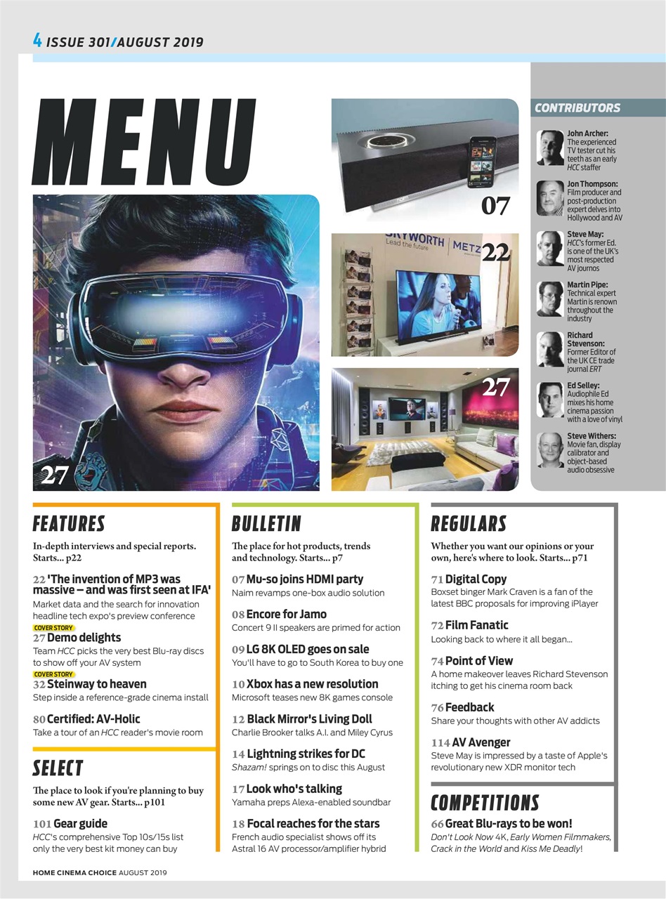 Home Cinema Choice Preview Pages