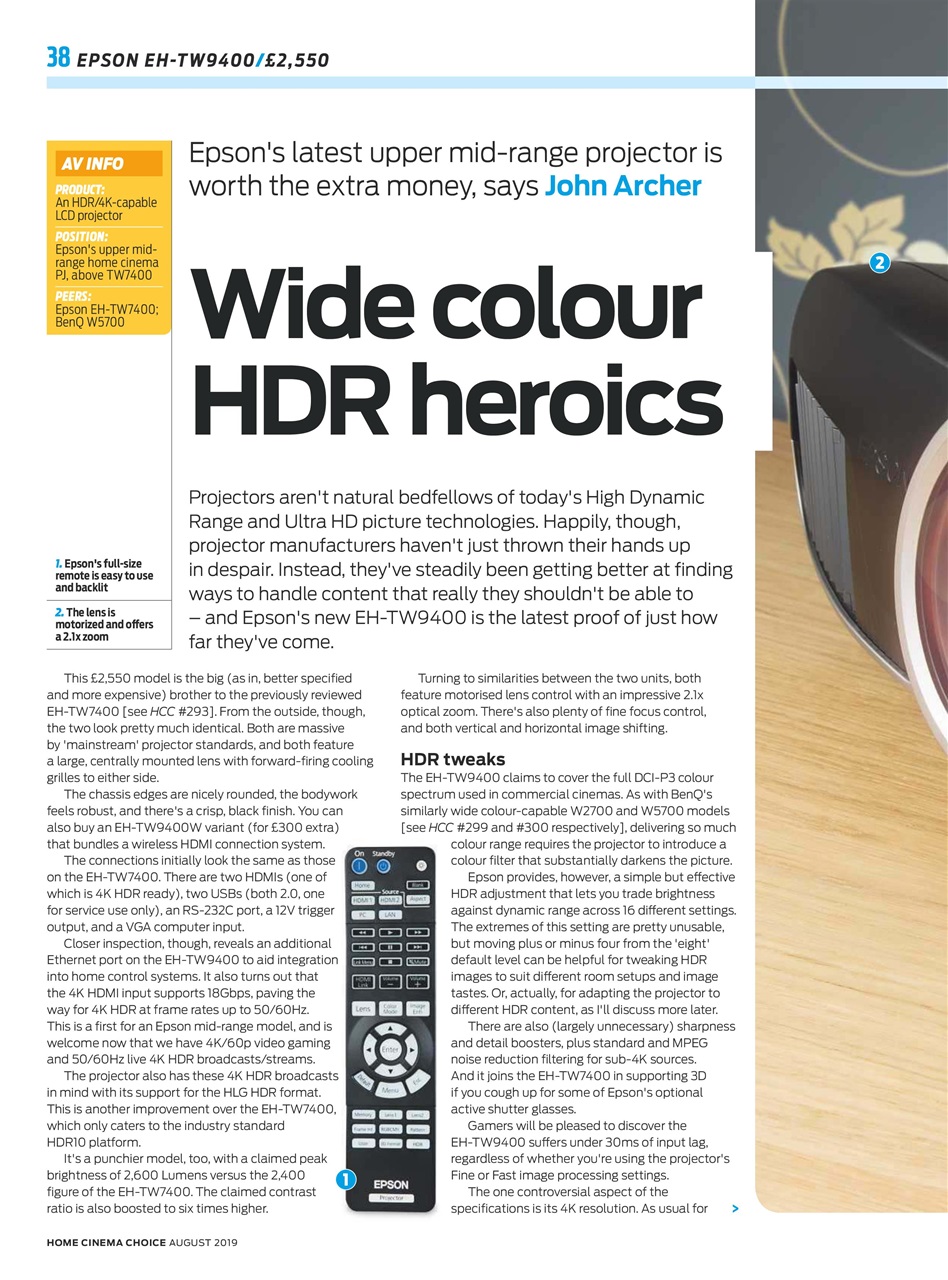 Home Cinema Choice Preview Pages