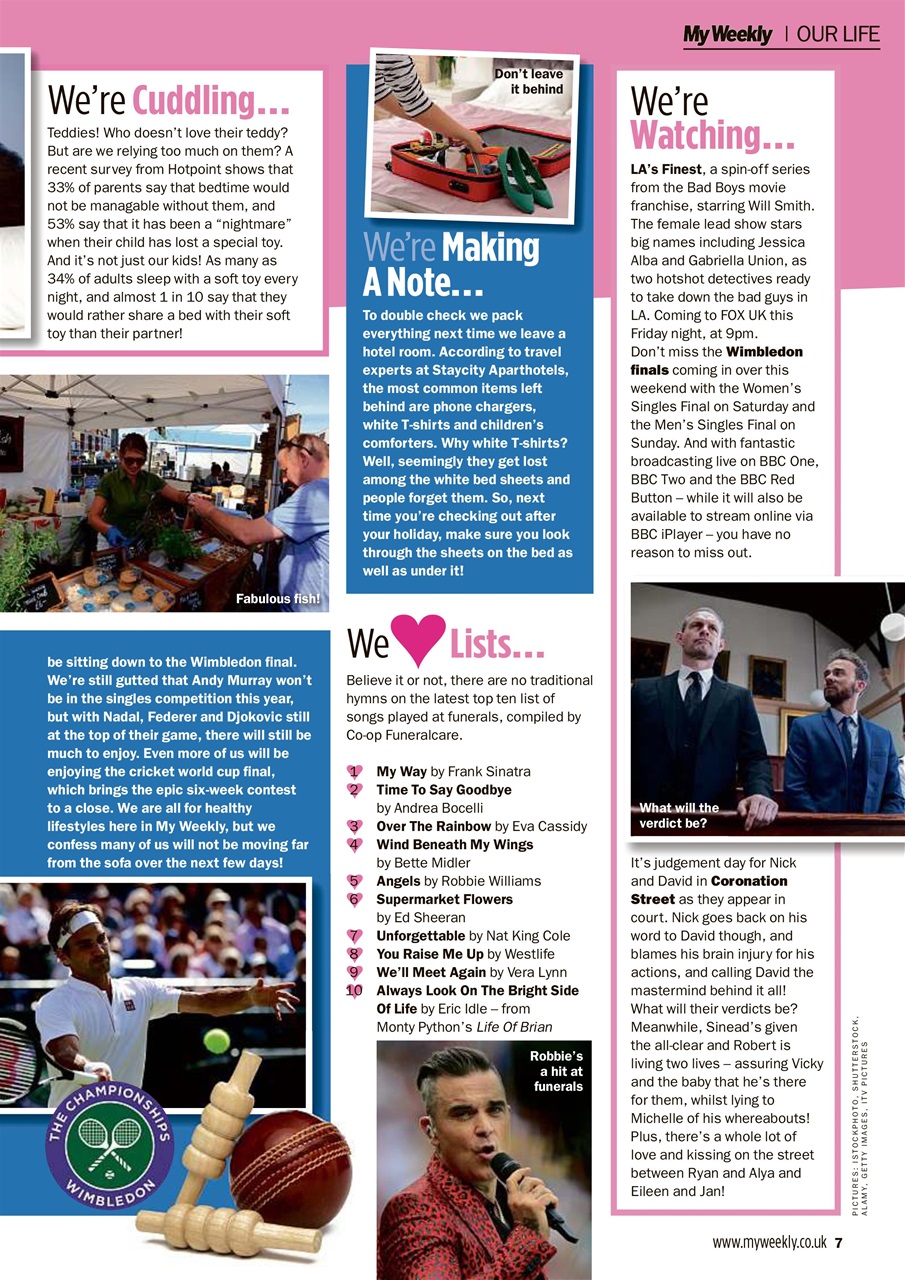 My Weekly Preview Pages