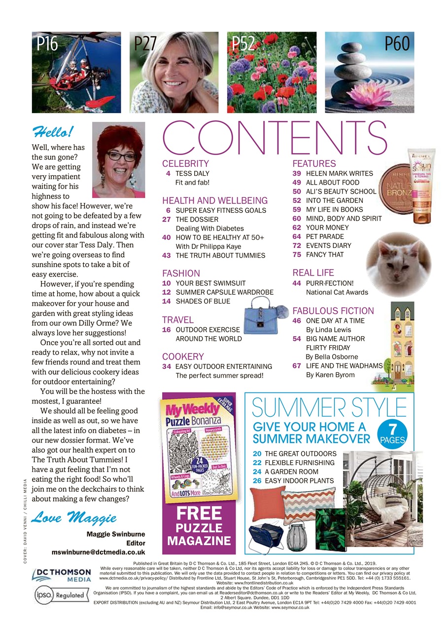 My Weekly Special Preview Pages