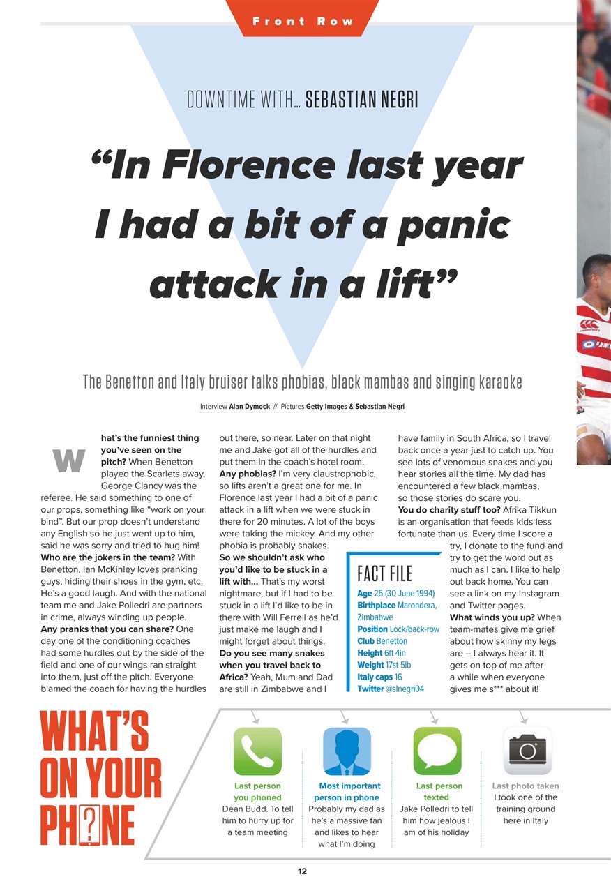 Rugby World Preview Pages