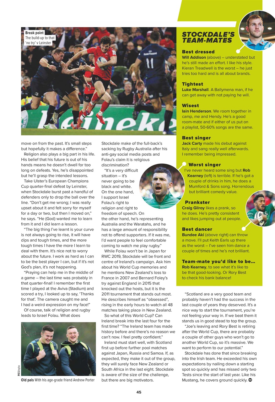 Rugby World Preview Pages