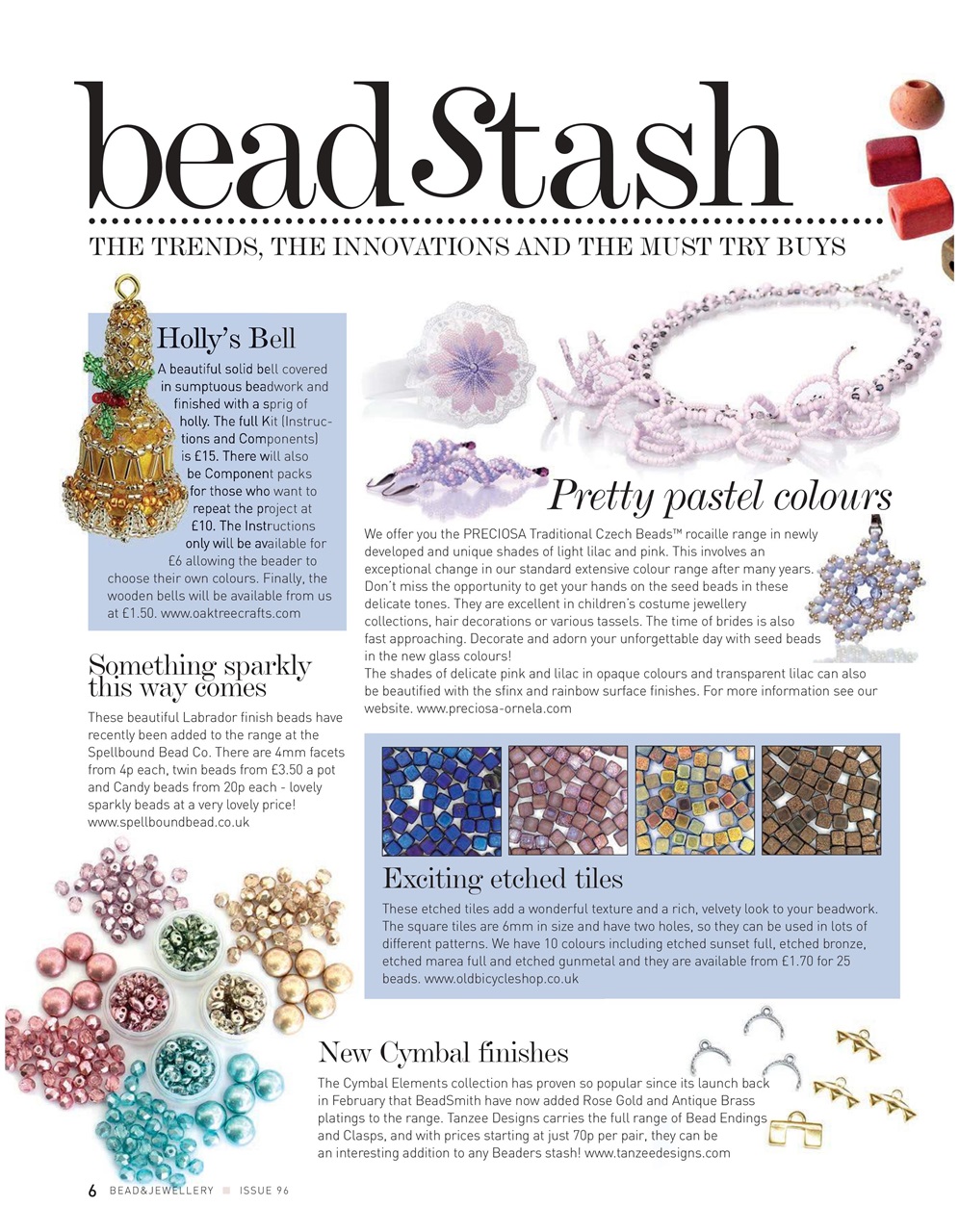 Bead & Jewellery Magazine Preview Pages