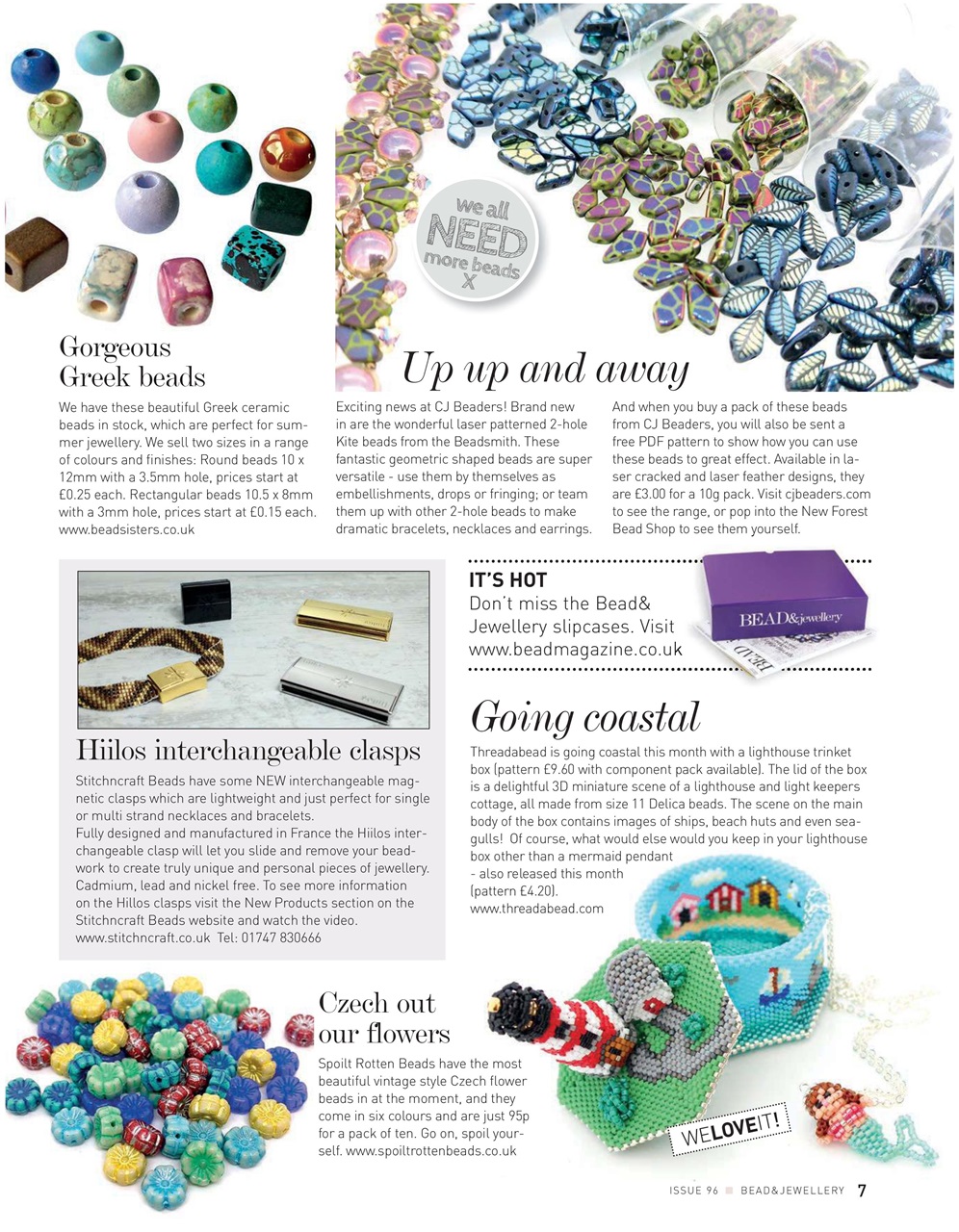 Bead & Jewellery Magazine Preview Pages