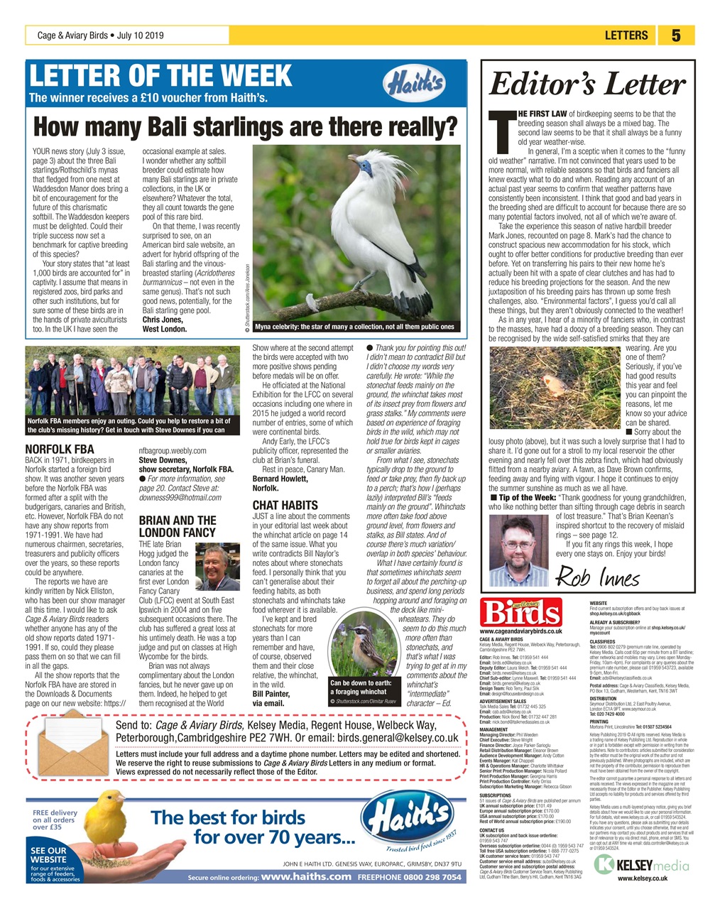 Cage & Aviary Birds Preview Pages