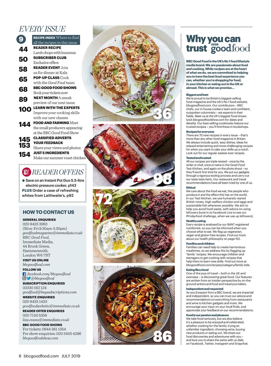 Good Food Magazine Preview Pages