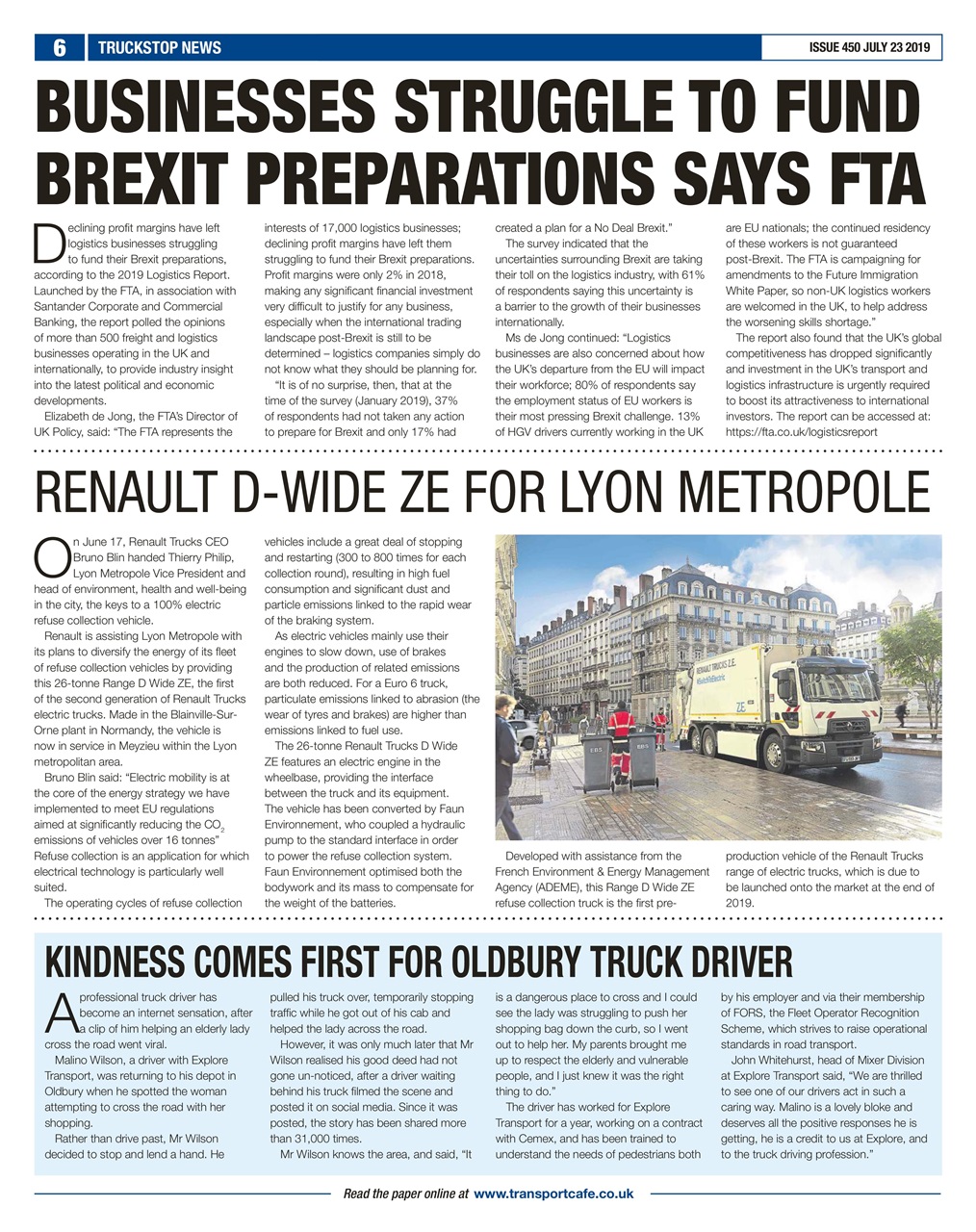 Truckstop News Preview Pages