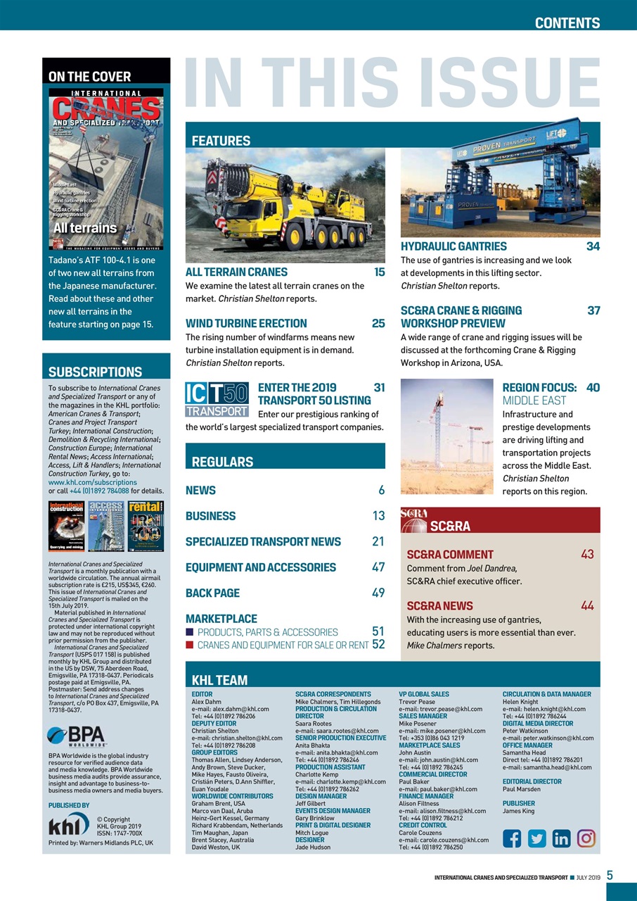 Int. Cranes and Specialized Transp Preview Pages