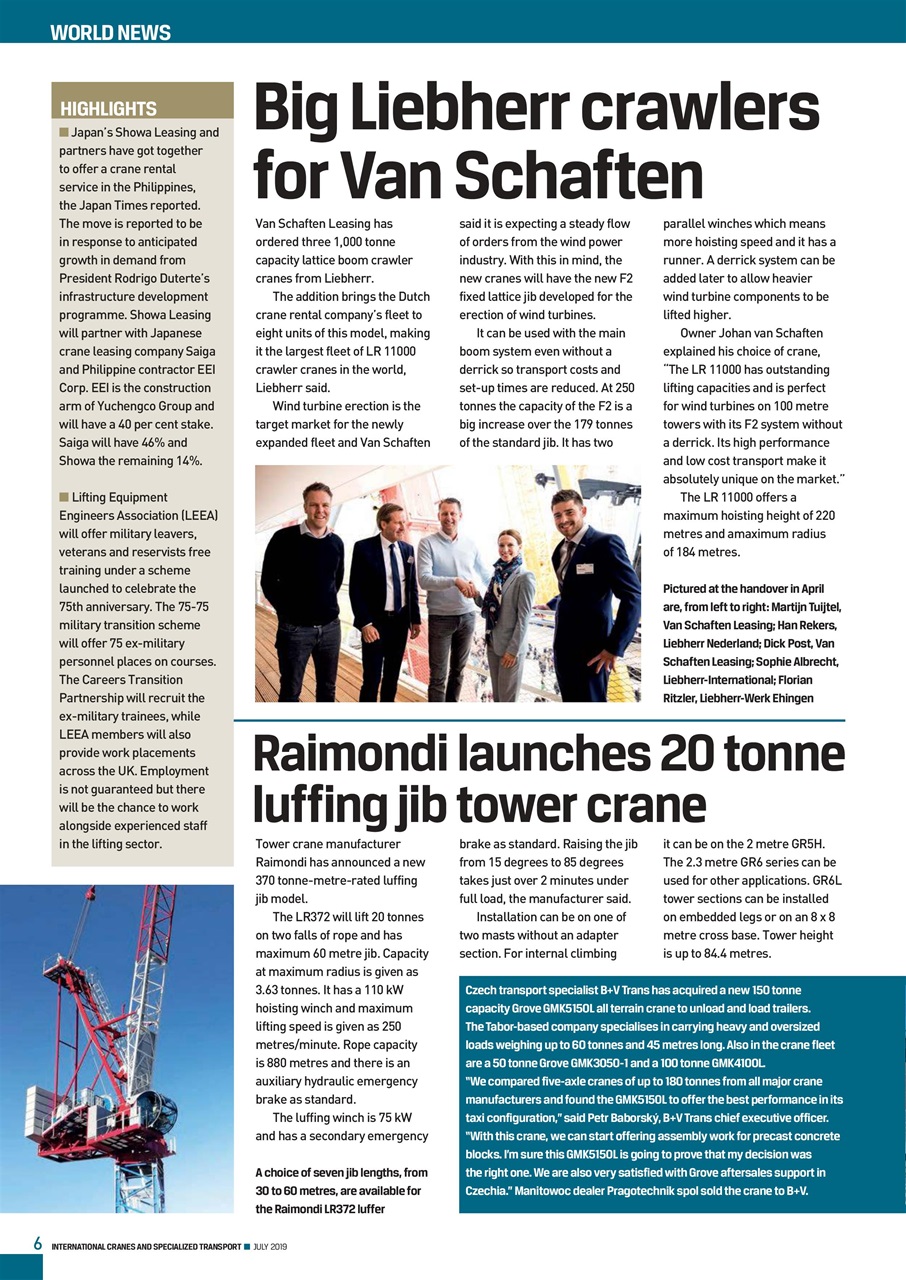 Int. Cranes and Specialized Transp Preview Pages