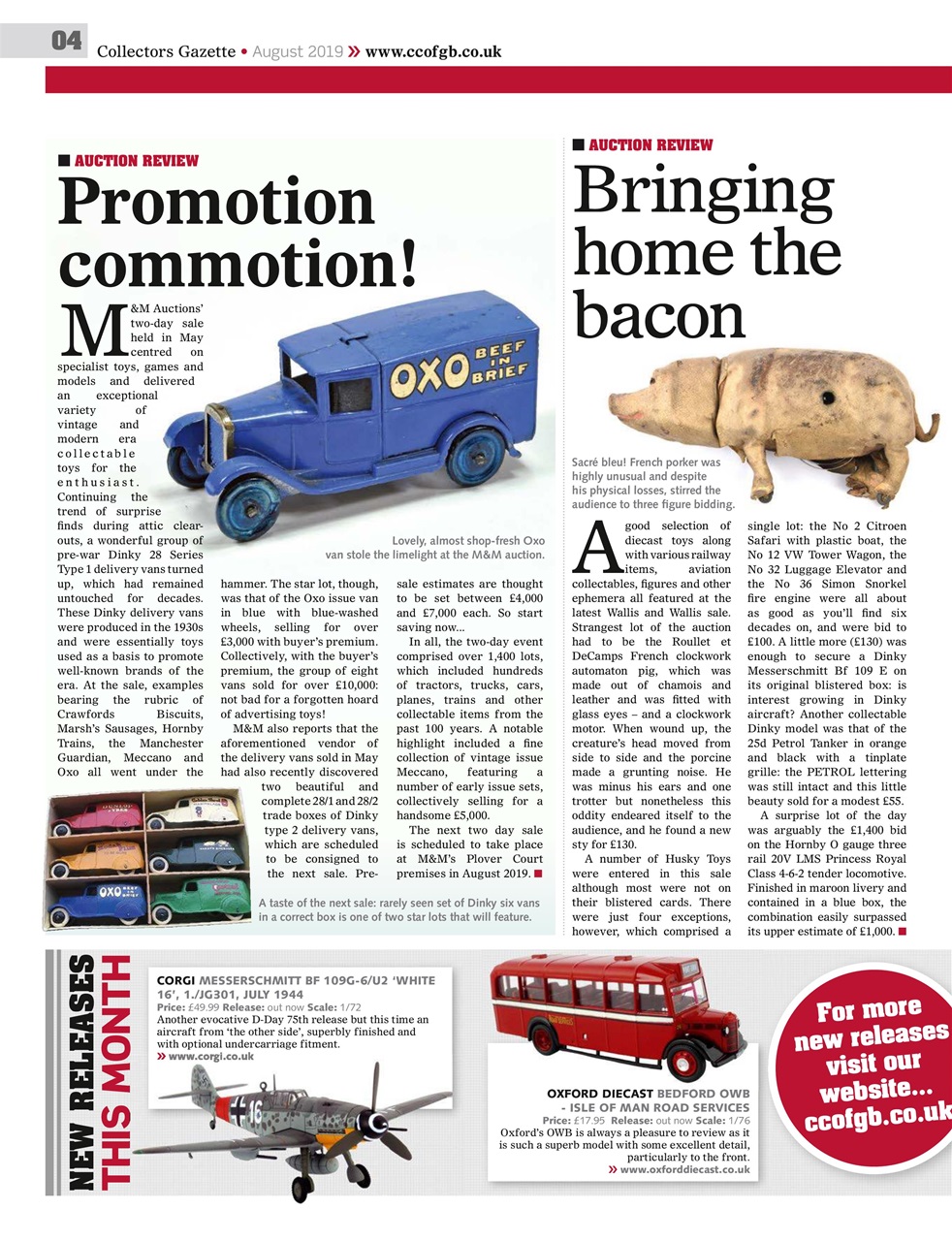 Collectors Gazette Preview Pages