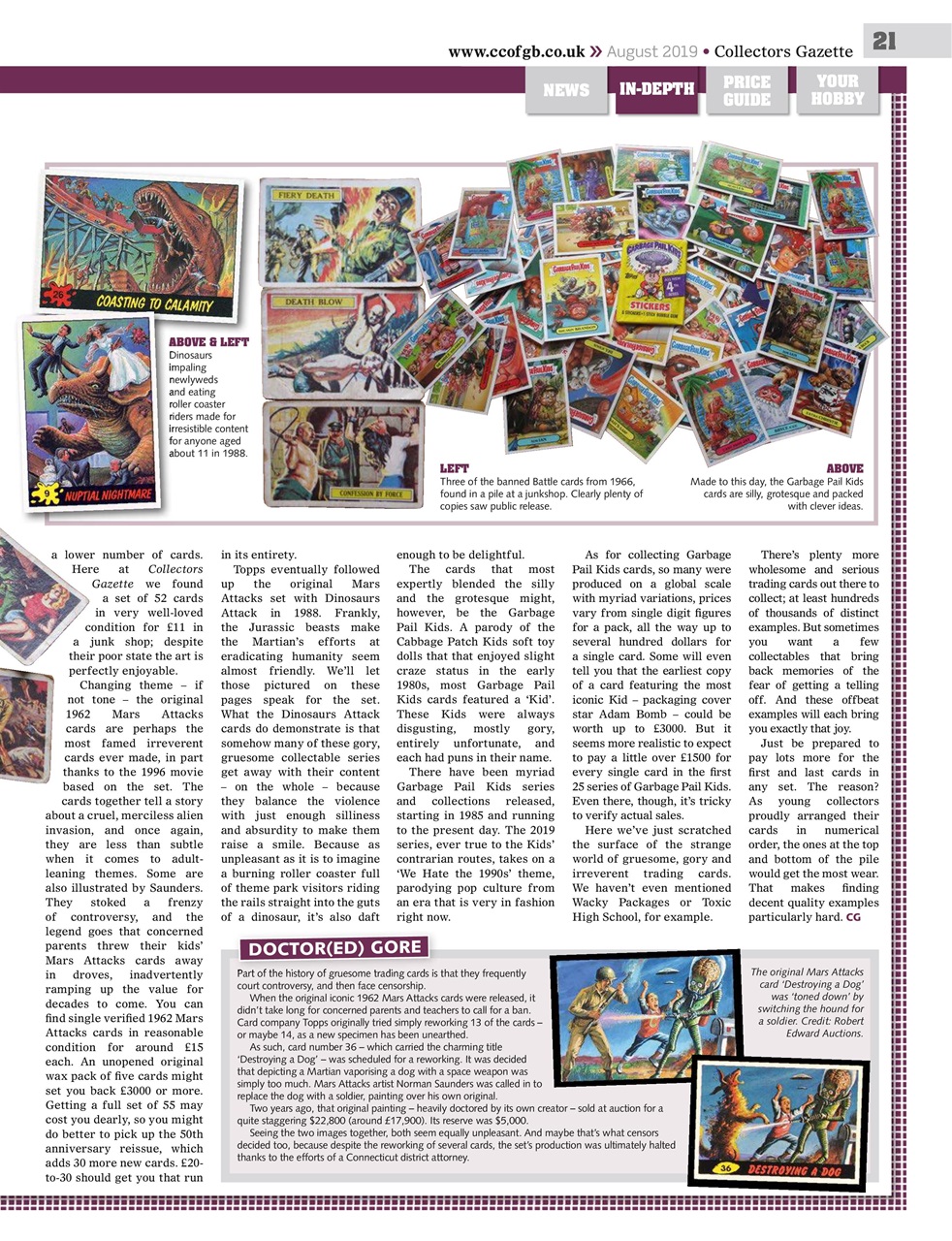 Collectors Gazette Preview Pages