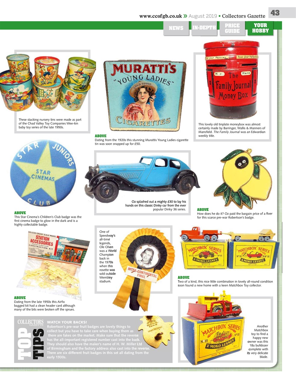 Collectors Gazette Preview Pages
