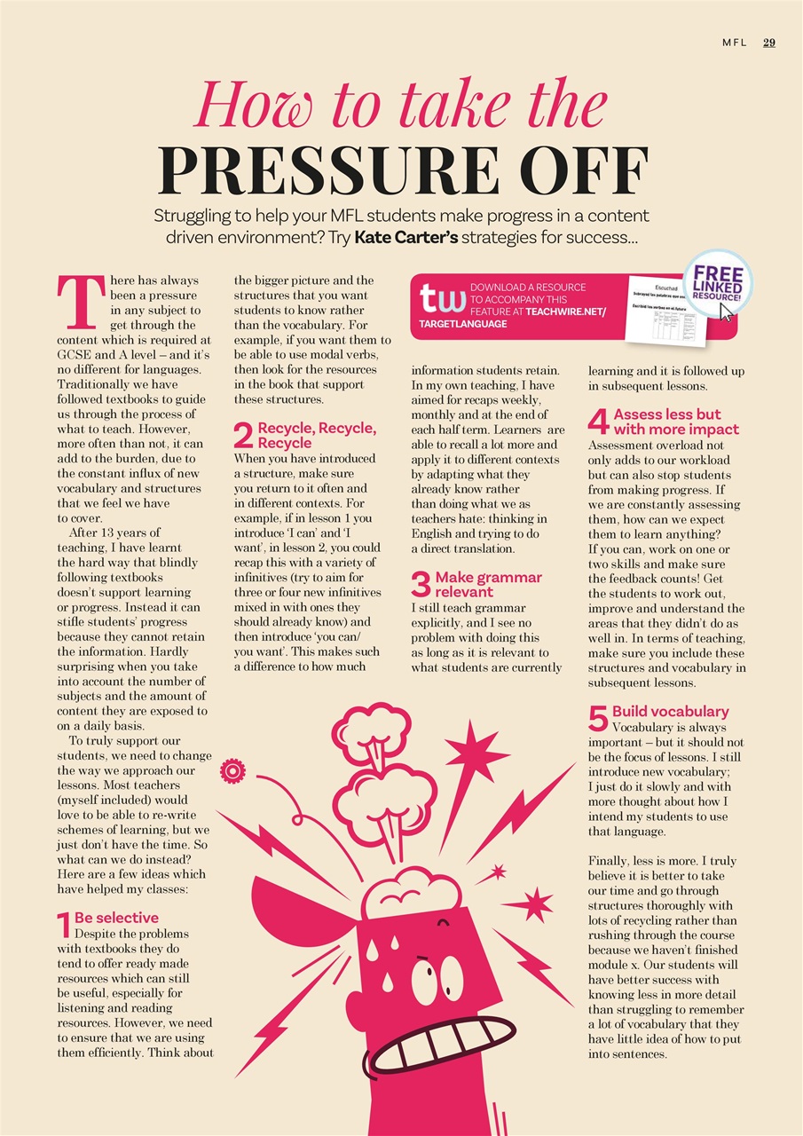 Teach Secondary Preview Pages