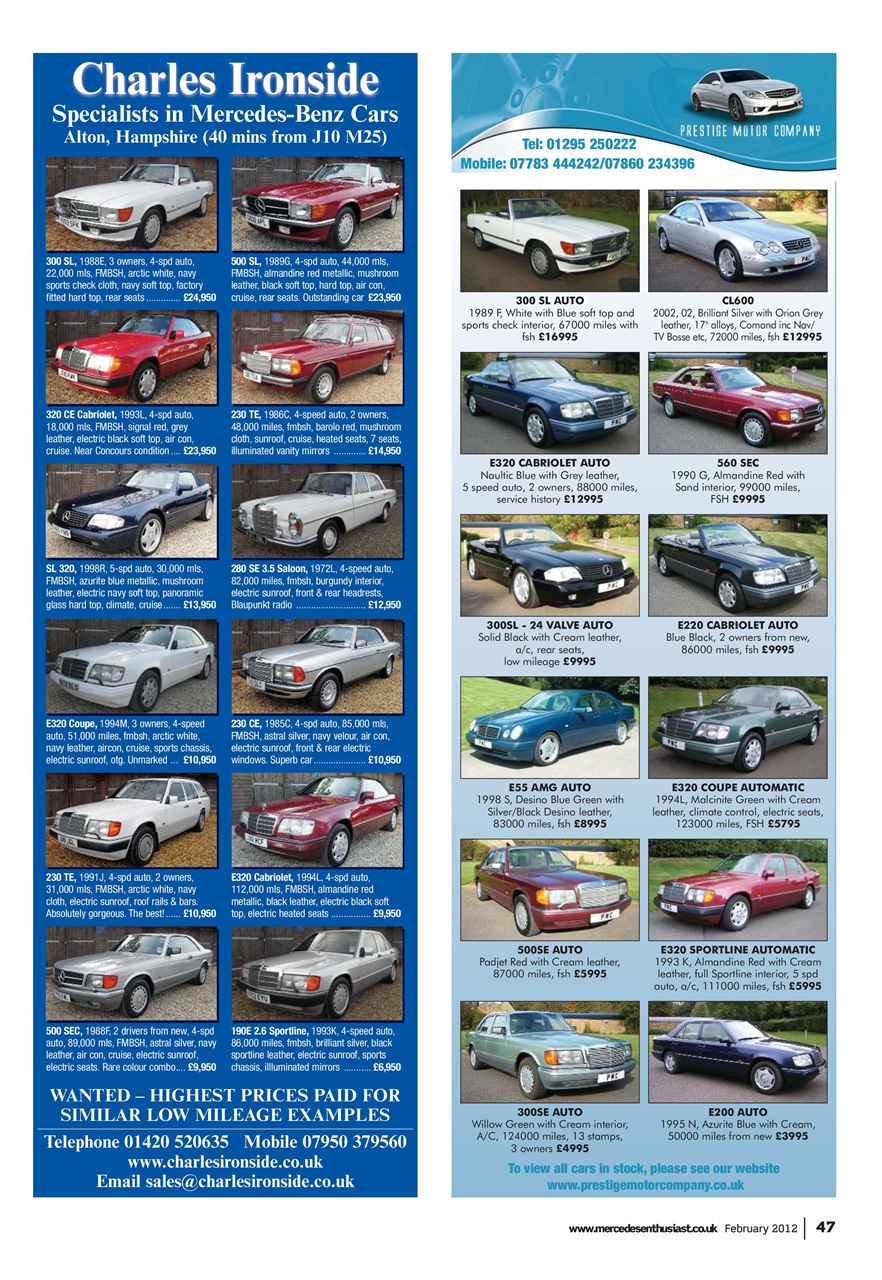 Mercedes Enthusiast Preview Pages