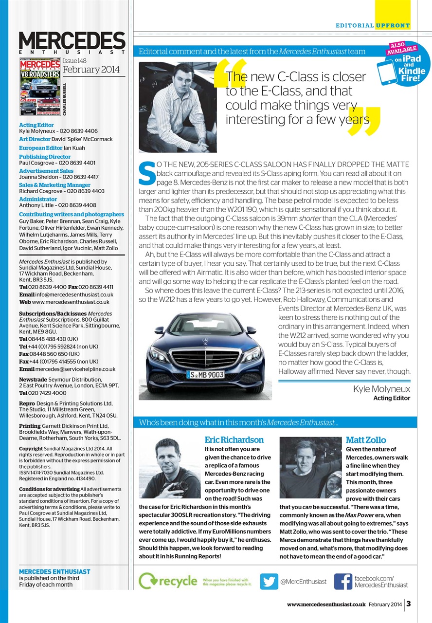 Mercedes Enthusiast Preview Pages