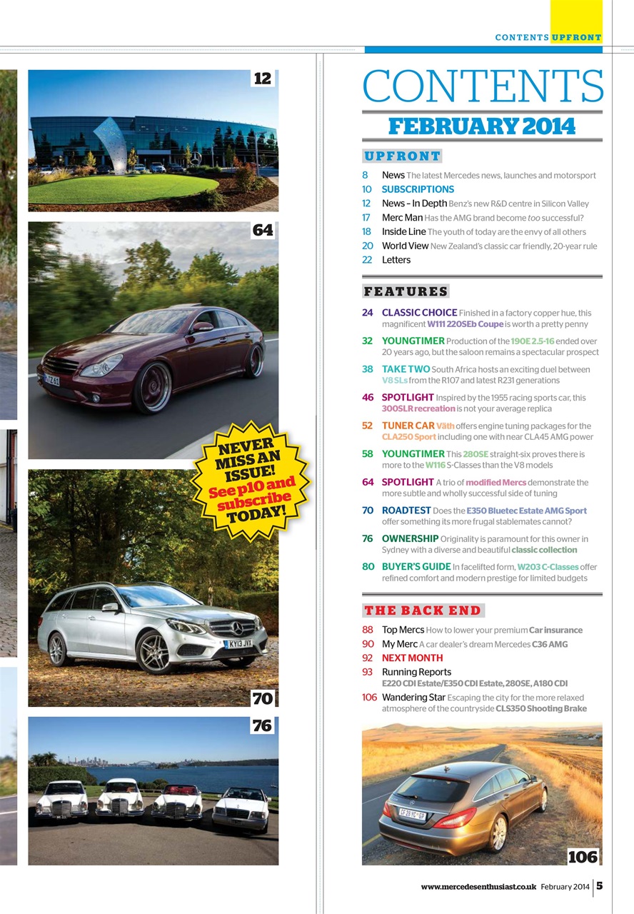 Mercedes Enthusiast Preview Pages