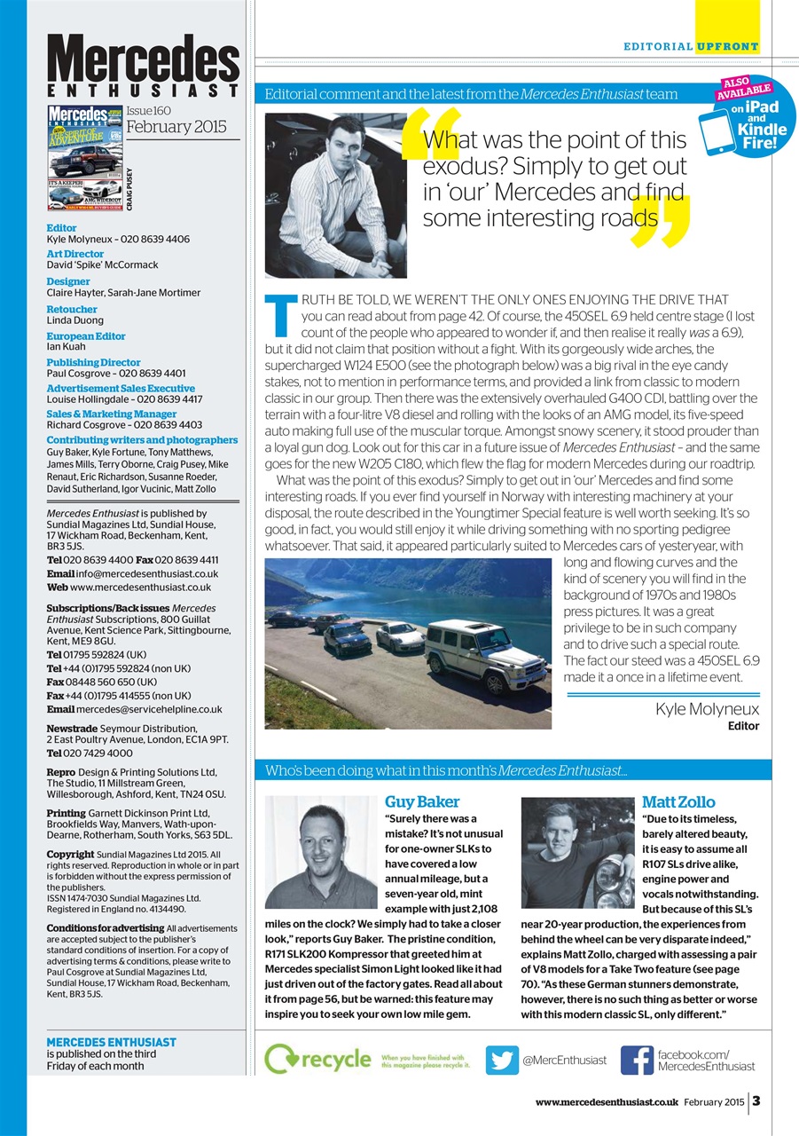 Mercedes Enthusiast Preview Pages