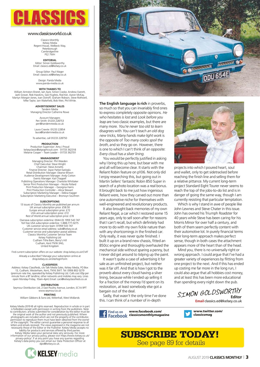 Classics World Preview Pages