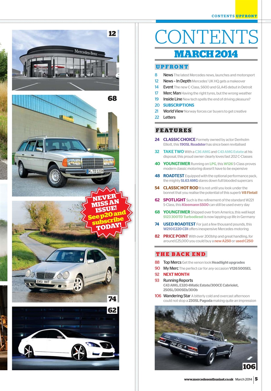 Mercedes Enthusiast Preview Pages
