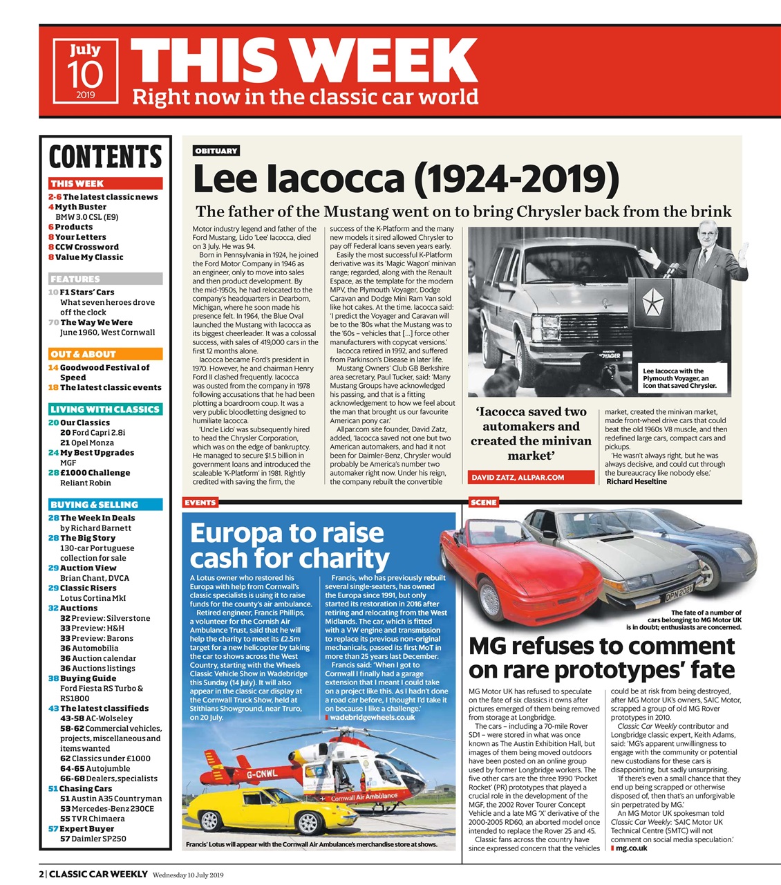 Classic Car Weekly Preview Pages