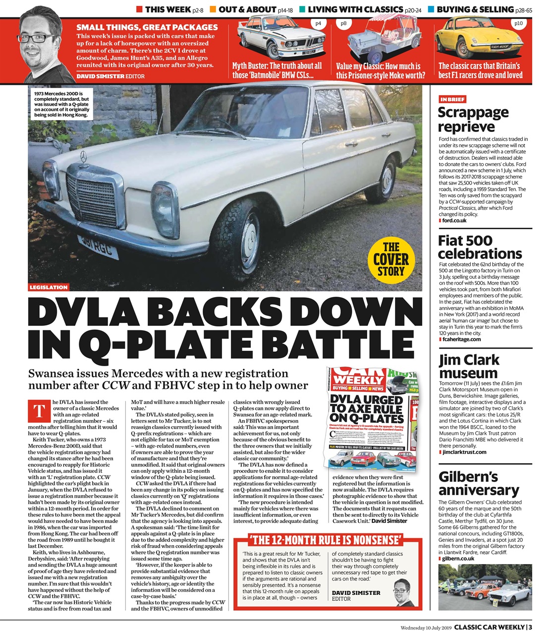 Classic Car Weekly Preview Pages