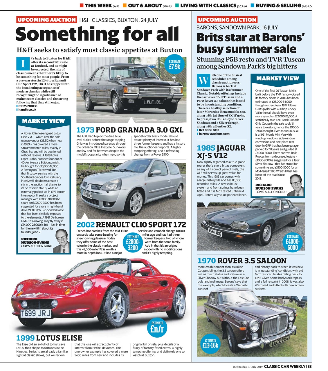 Classic Car Weekly Preview Pages