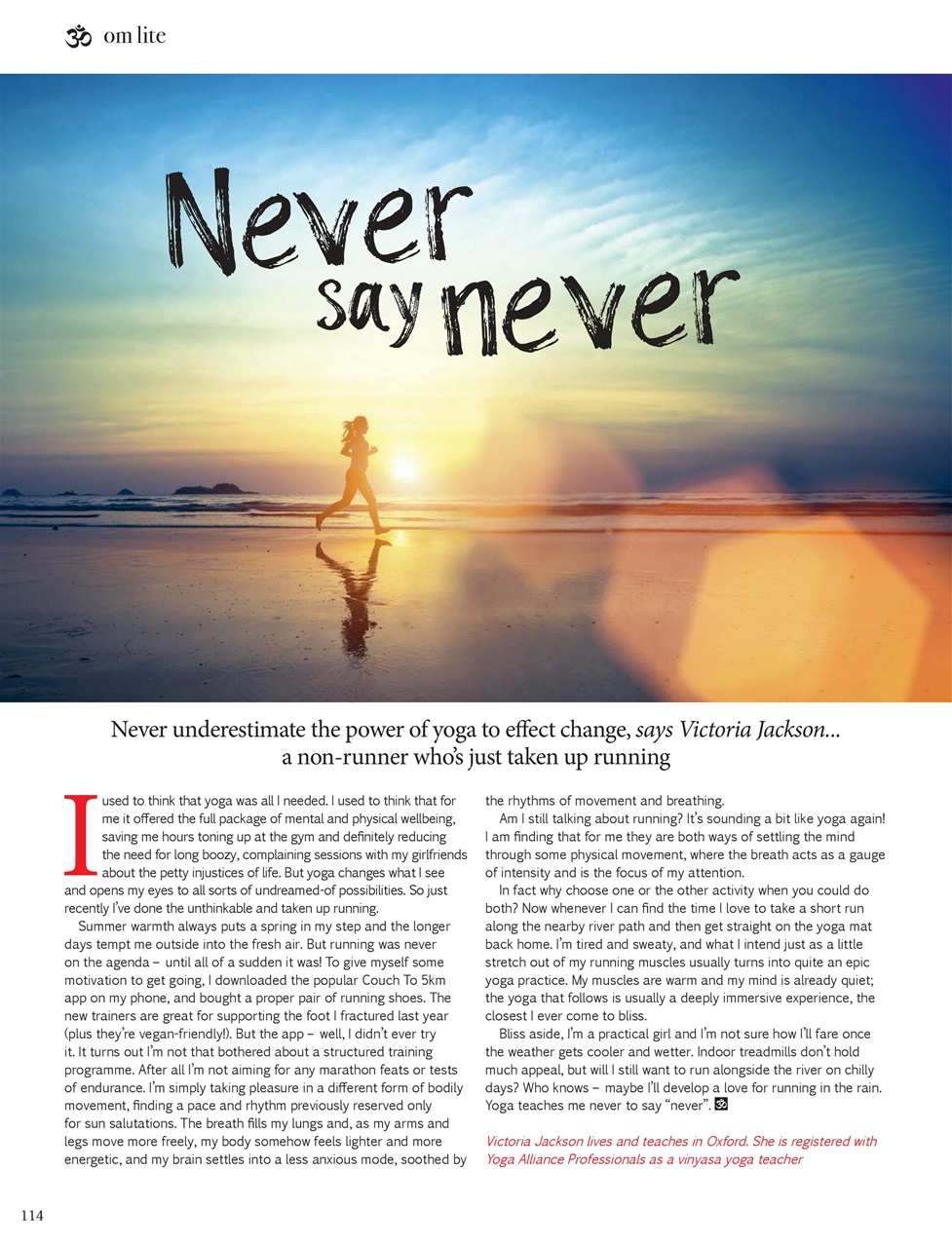OM Yoga Magazine Preview Pages