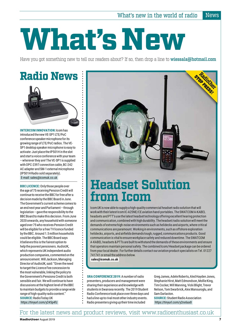 Radio User Preview Pages