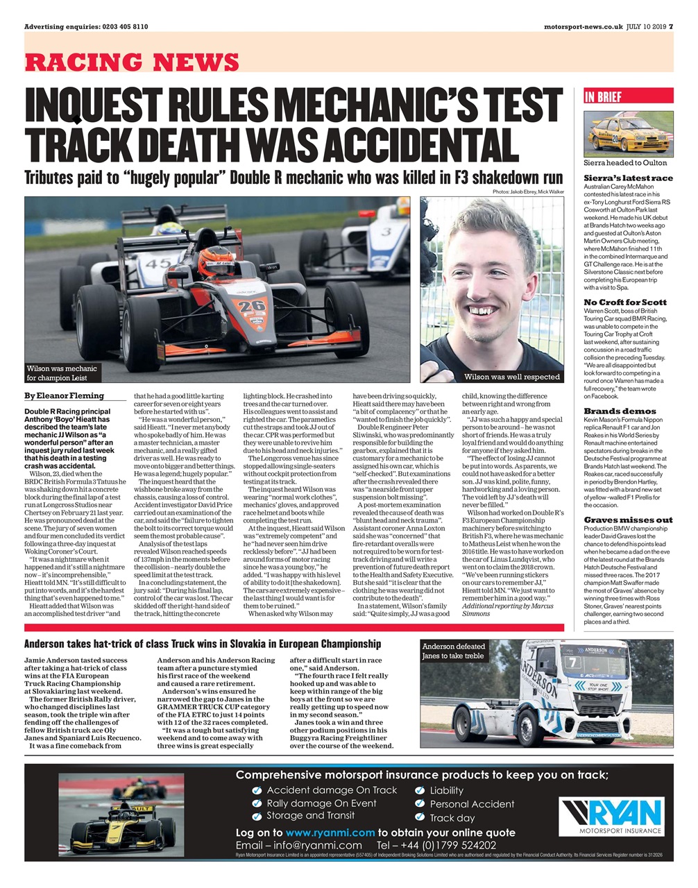 Motorsport News Preview Pages