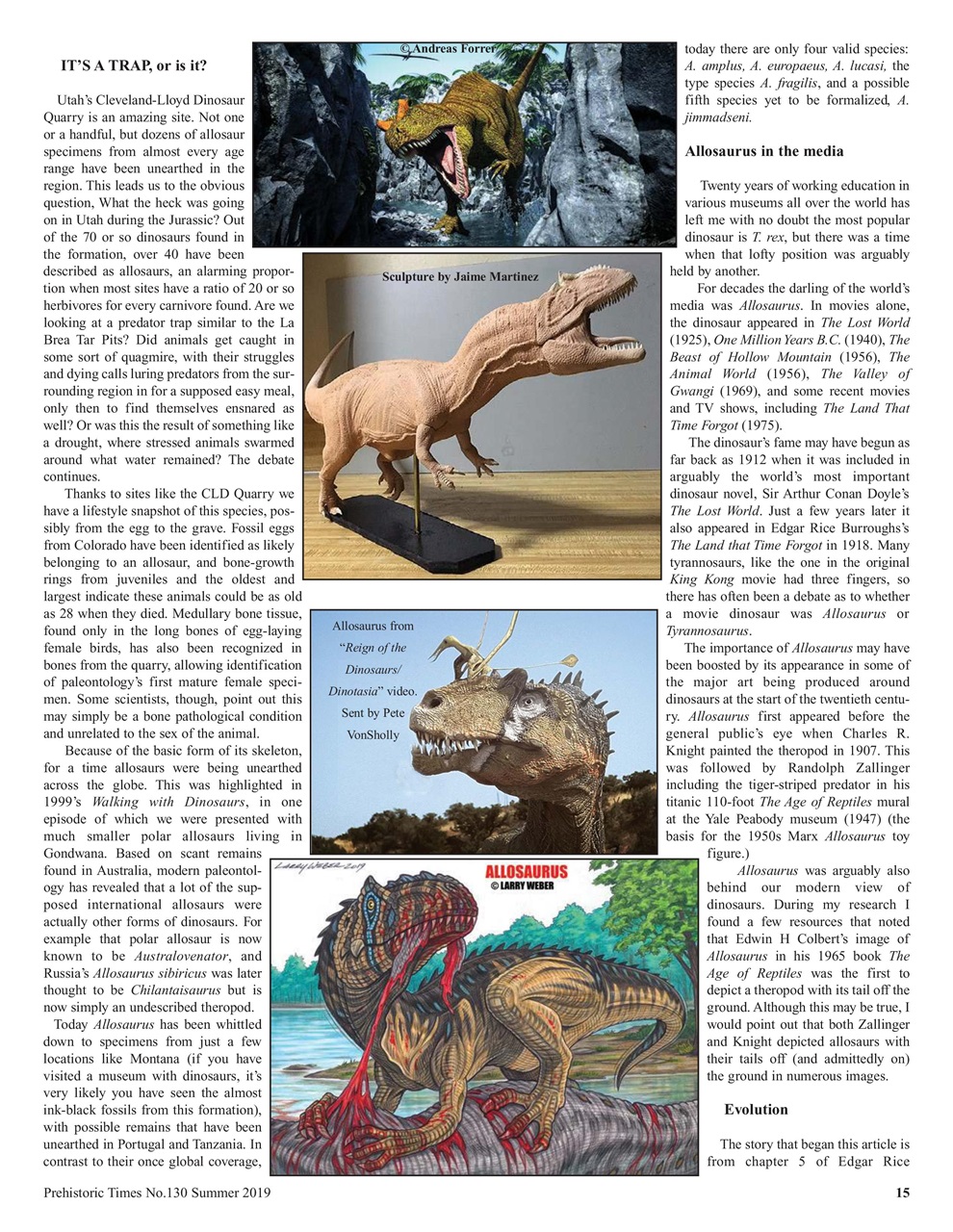 Prehistoric Times Preview Pages
