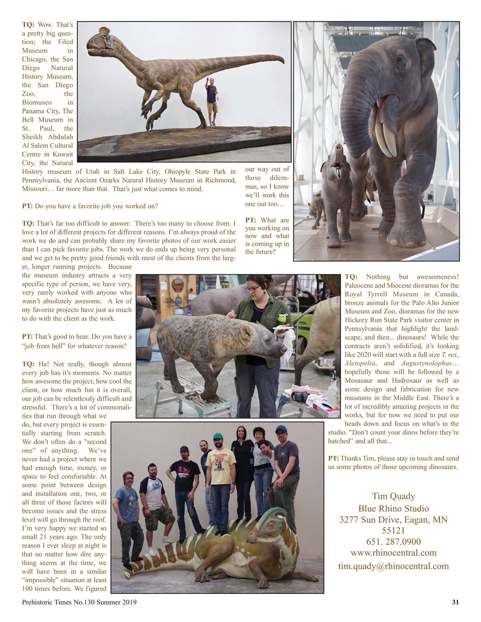 Prehistoric Times Preview Pages