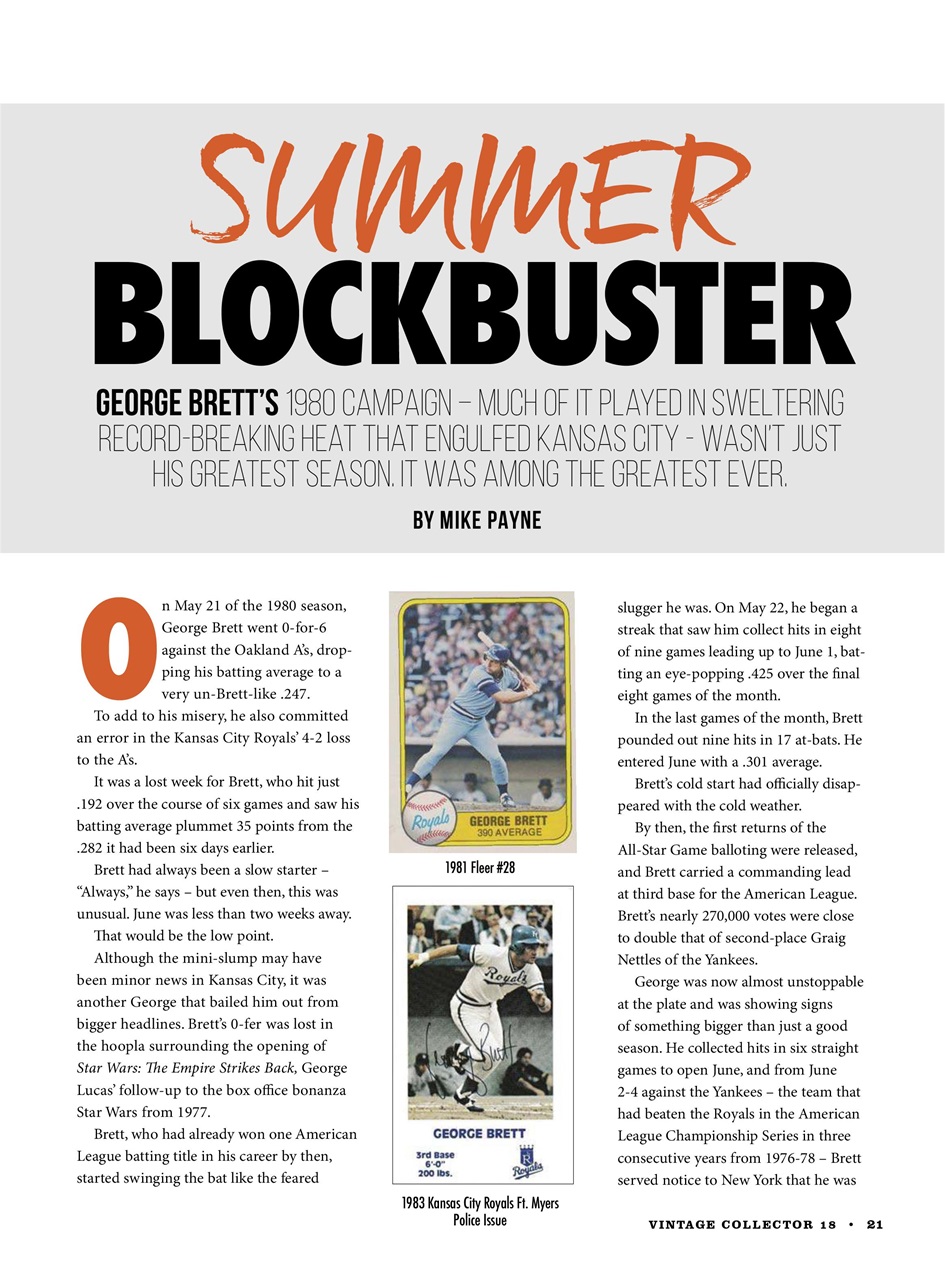 Beckett Vintage Collector Magazine Preview Pages