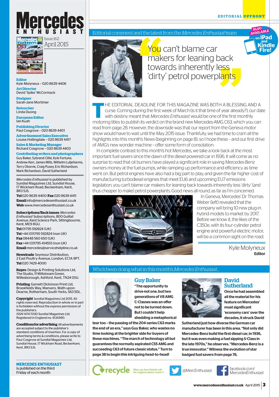 Mercedes Enthusiast Preview Pages