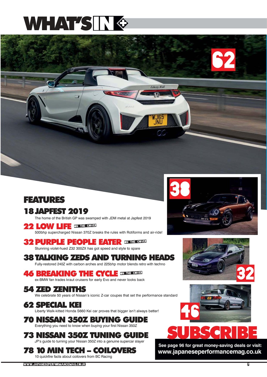 Japanese Performance Preview Pages