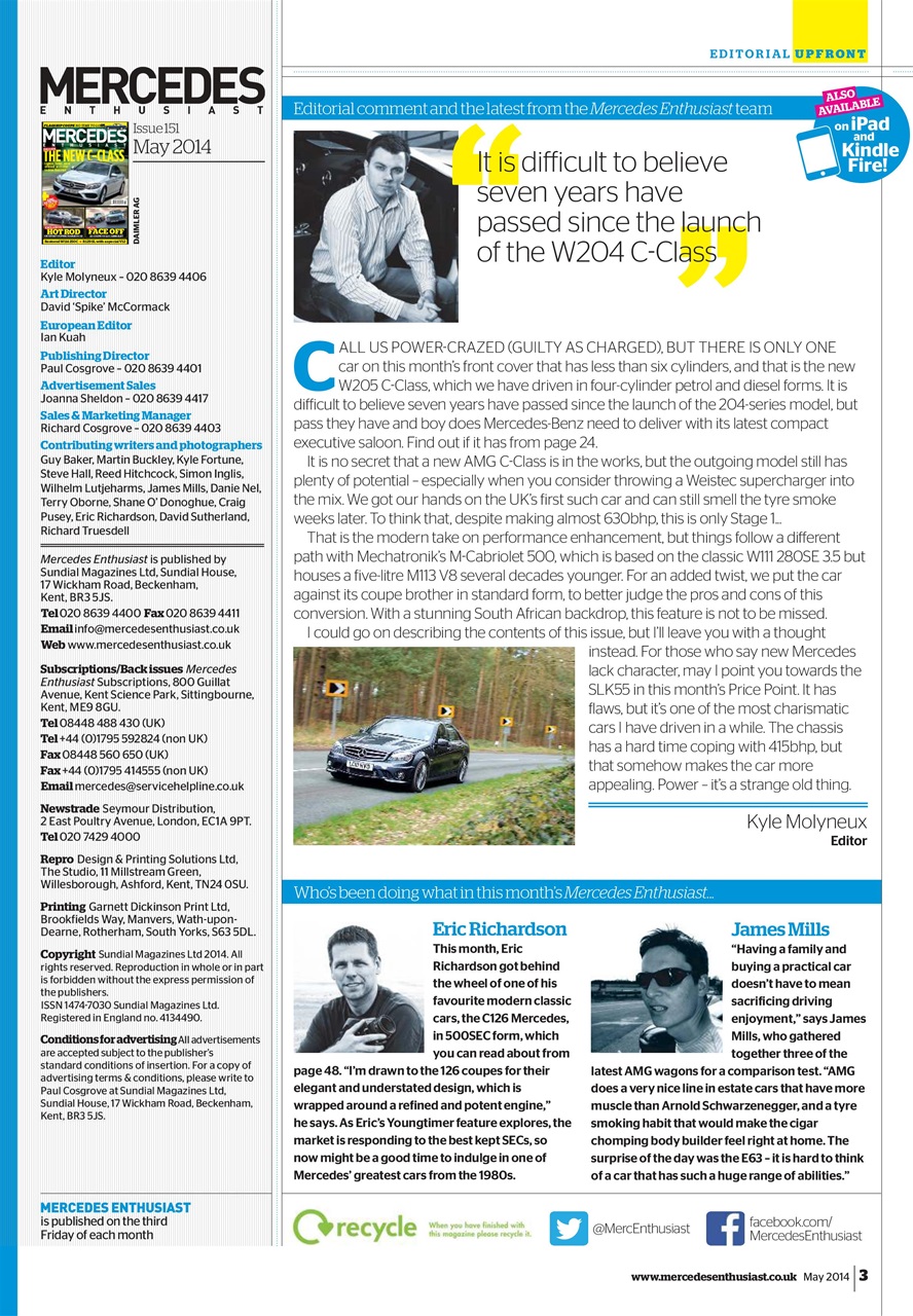 Mercedes Enthusiast Preview Pages