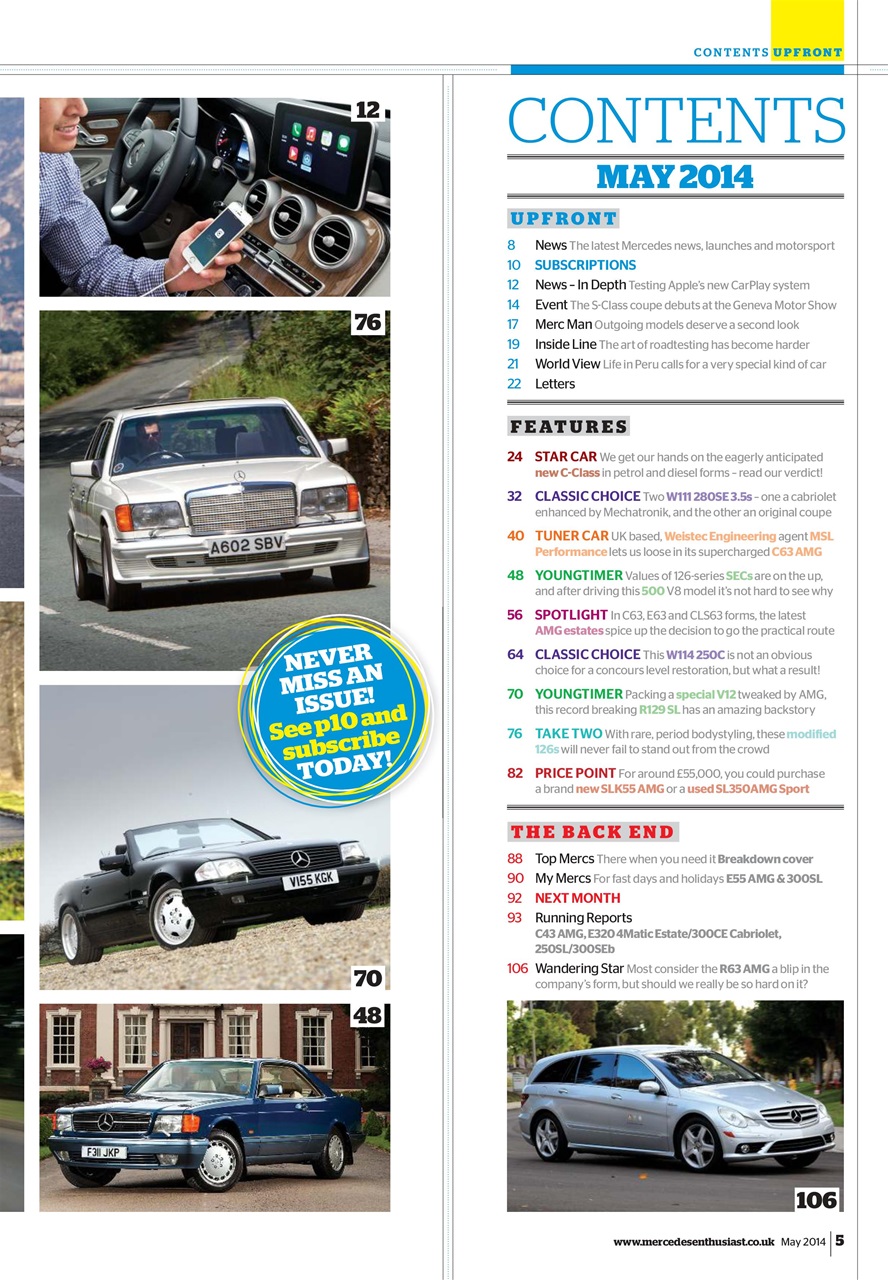 Mercedes Enthusiast Preview Pages