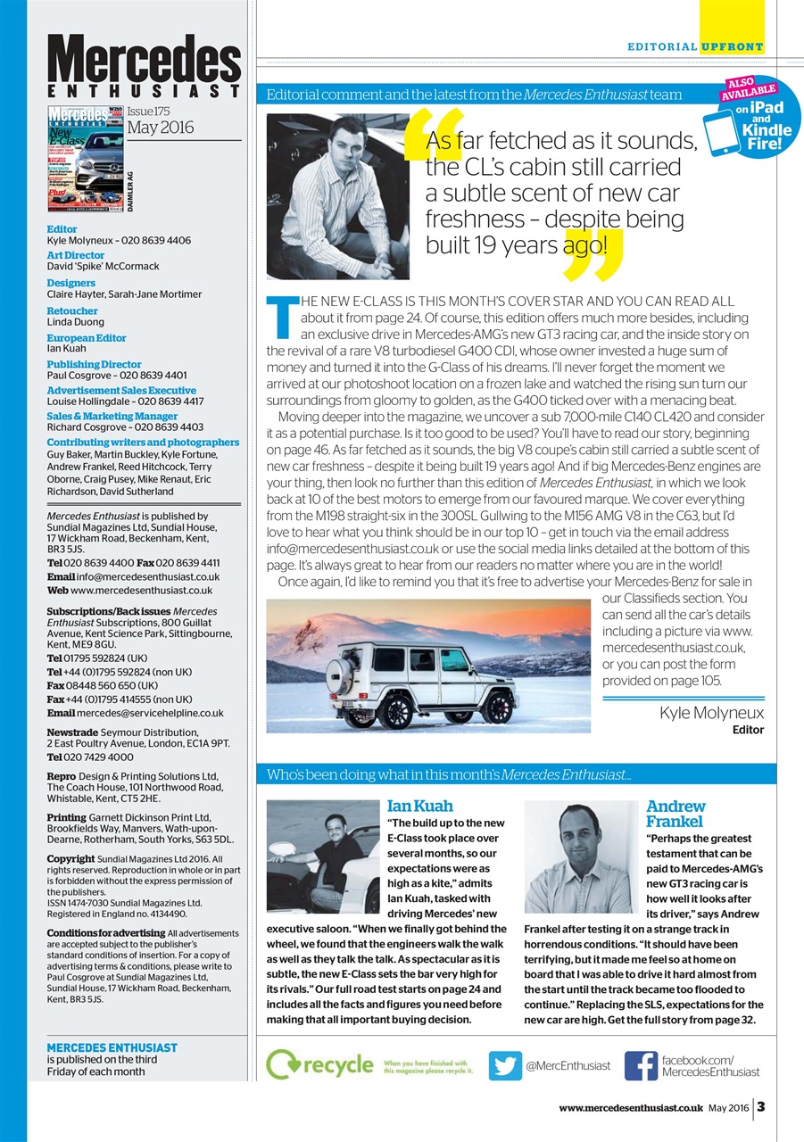 Mercedes Enthusiast Preview Pages