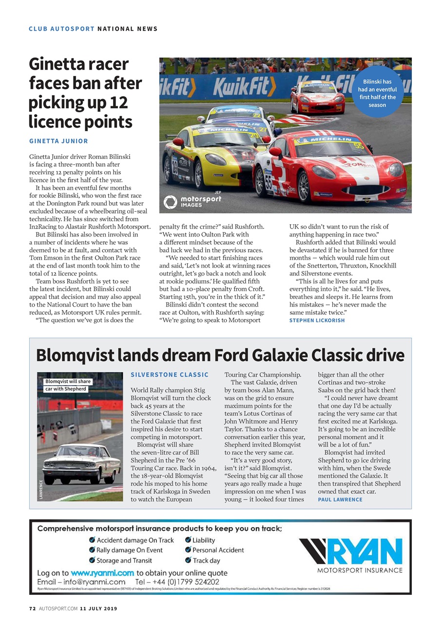 Autosport Preview Pages