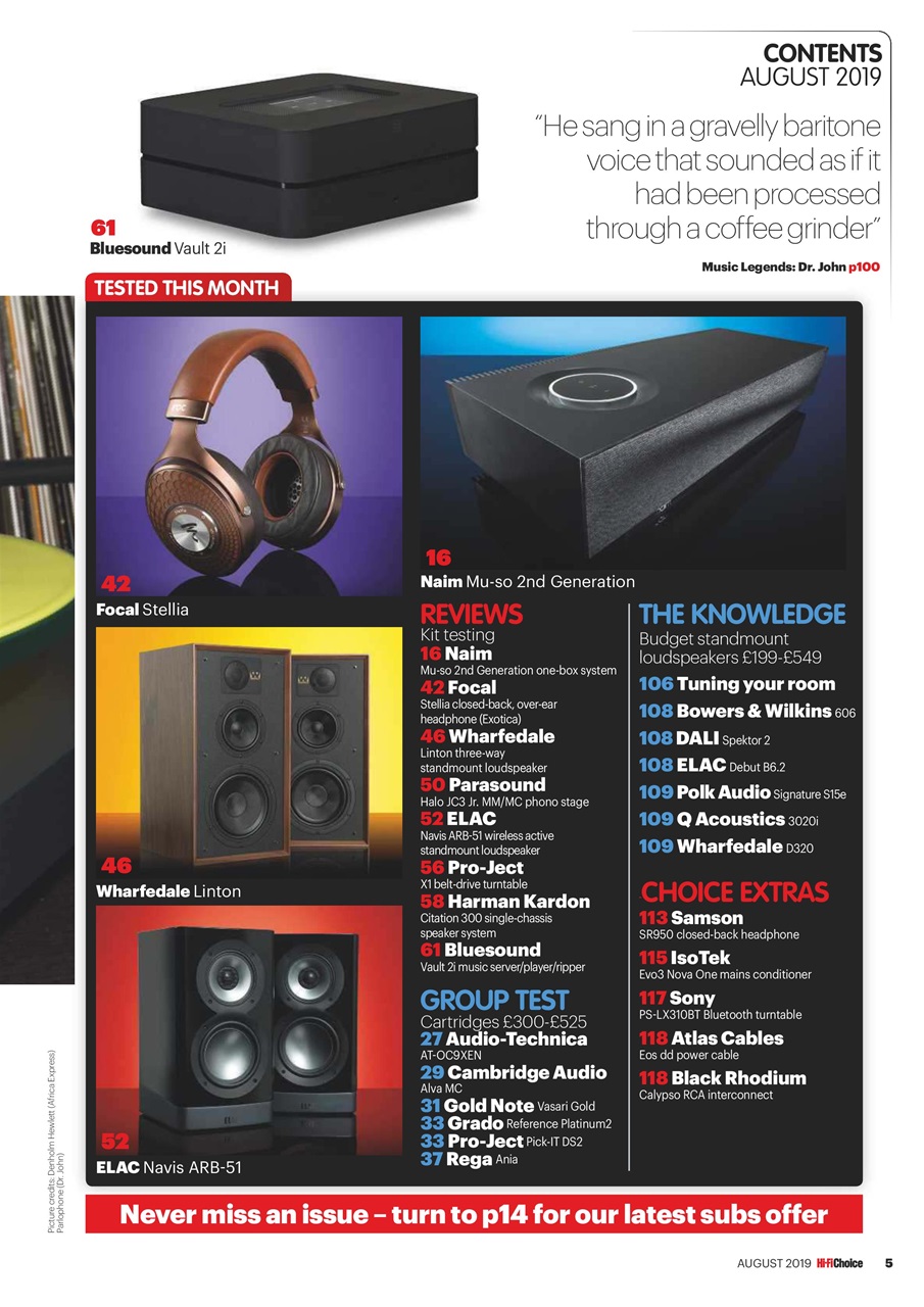 Hi-Fi Choice Preview Pages