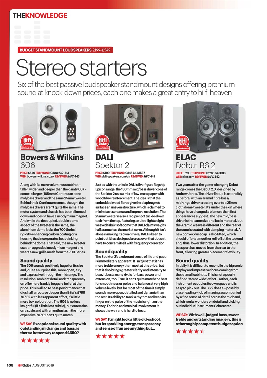 Hi-Fi Choice Preview Pages