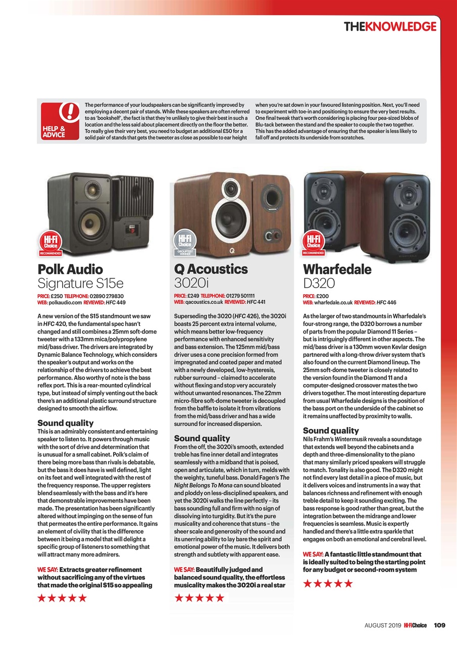 Hi-Fi Choice Preview Pages