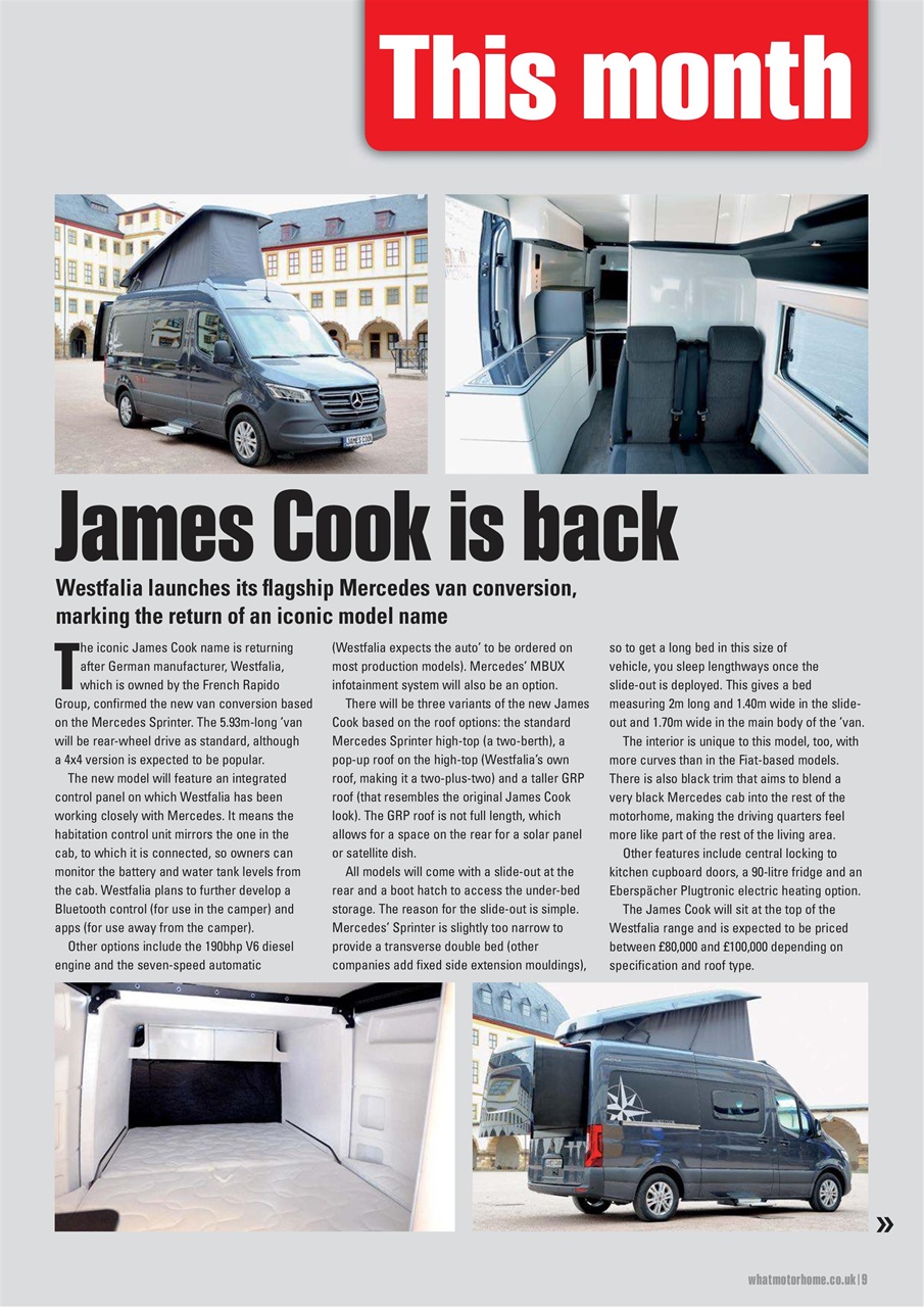 What Motorhome magazine Preview Pages