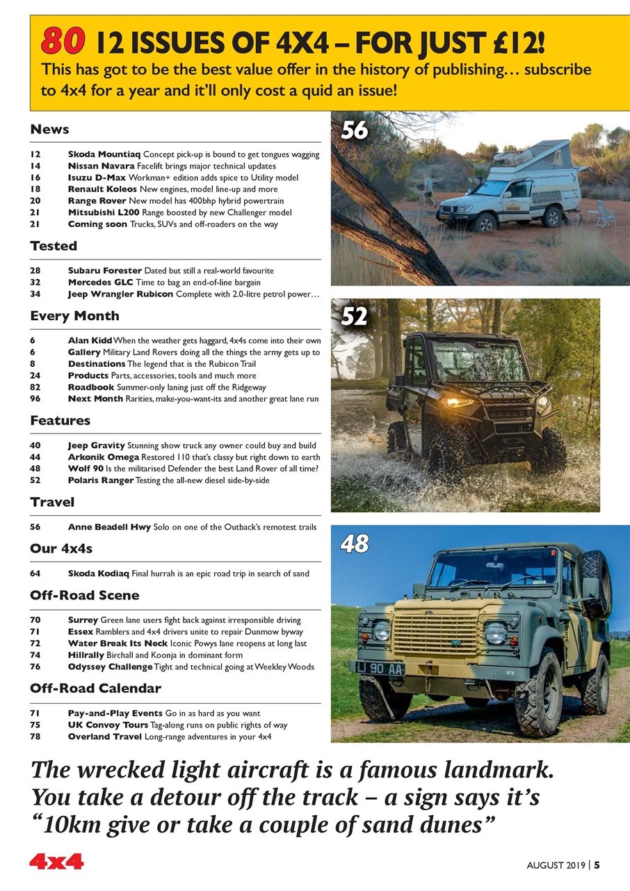 Overlander 4X4 Preview Pages