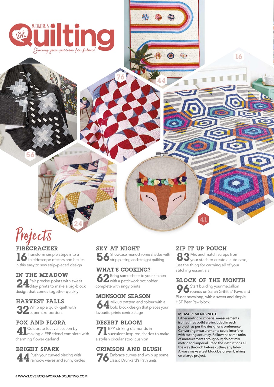 Love Patchwork & Quilting Preview Pages