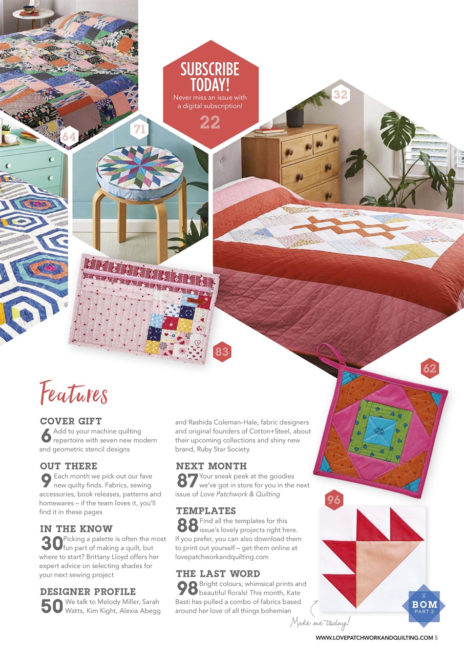Love Patchwork & Quilting Preview Pages