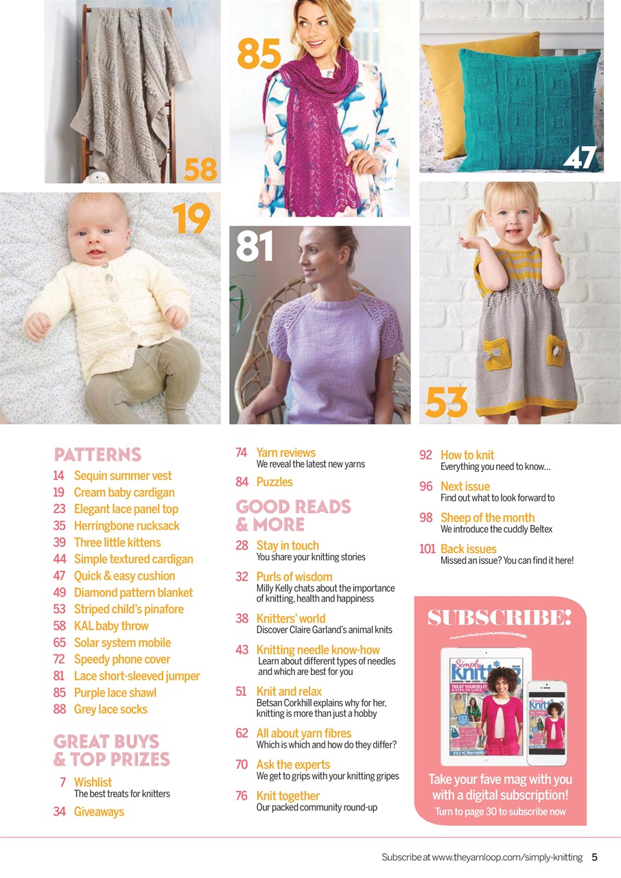 Simply Knitting Preview Pages