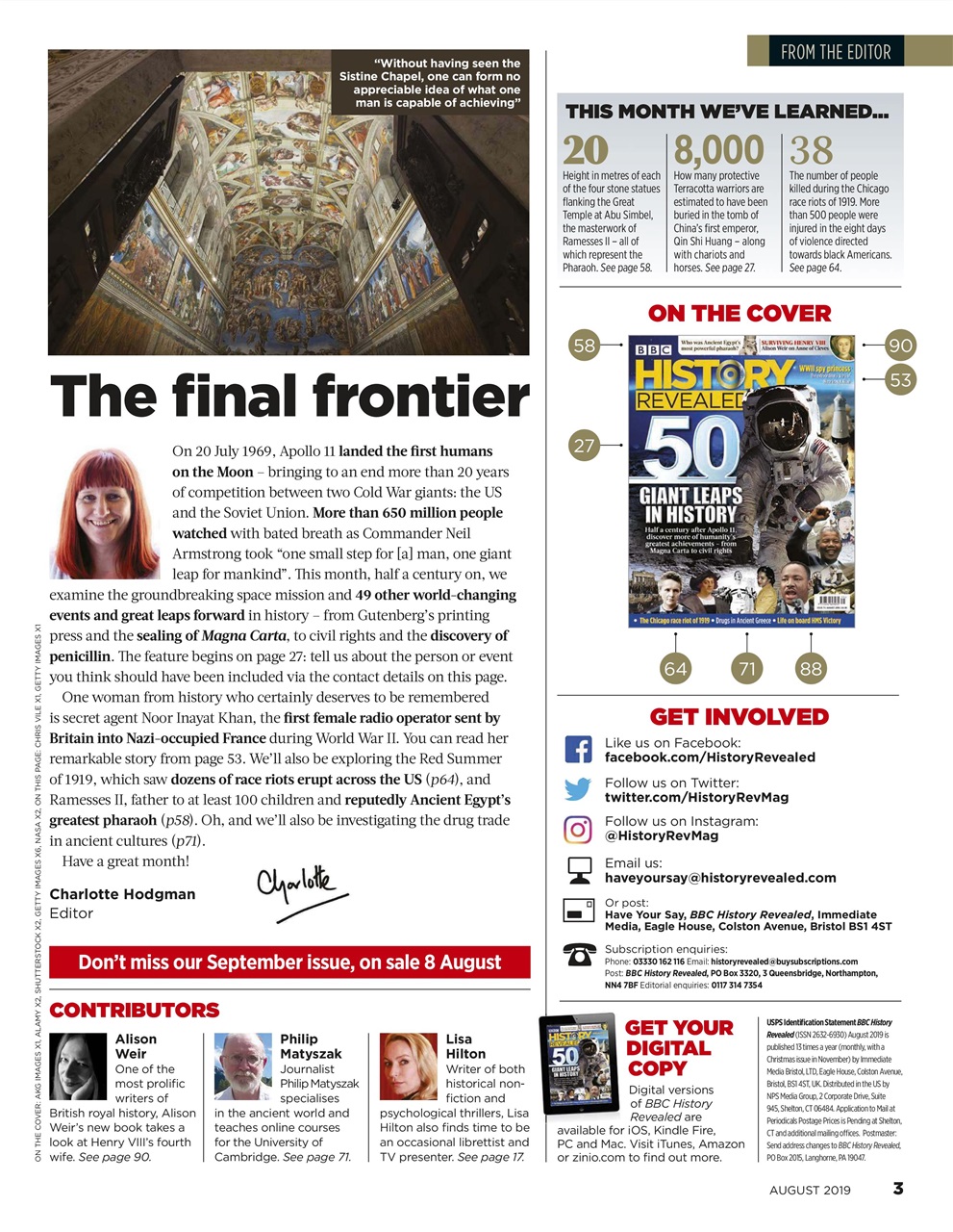 BBC History Revealed Magazine Preview Pages