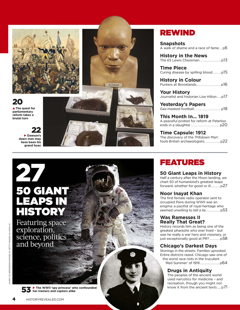 BBC History Revealed Magazine Preview Pages