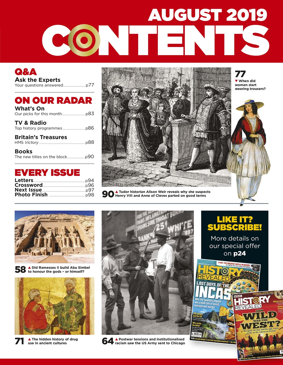 BBC History Revealed Magazine Preview Pages